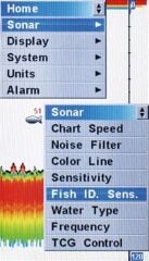 Condor 340 C Renkli Ekran Balık Bulucu Türkçe Menü