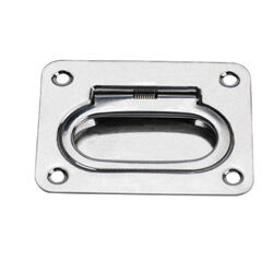 Gömme Kulp, Yaylı Tutamak, Inox 316, 76X57Mm