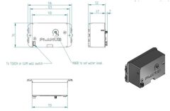 Planus Siyah Full Glass Touch Panel 2 Butonlu