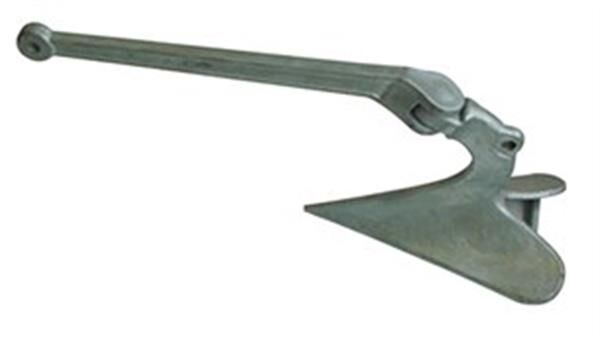 Pulluk tipi çıpa, galvaniz 22KG