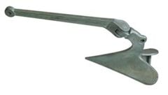 Pulluk tipi çıpa, galvaniz 22KG