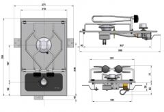 Eno Master 1 gömme tek gözlü gazlı ocak