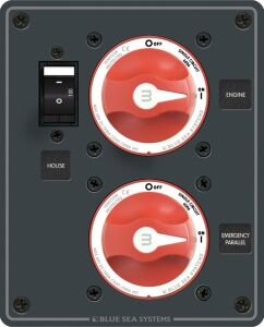 Çift akü grubu yönetim paneli