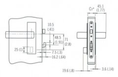 Mobella McCoy Star Square kapı kilidi
