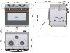 Eno Allure 3 3 ocaklı fırın