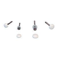 Cap & Washer for Screw, Ø4.8mm, Plastic, Black