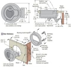 Southco Marine M1 kulplu kilit