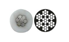 PASLANMAZ ÇELİK İZOLELİ HALAT, 4x6MM, 7x7, AISI316