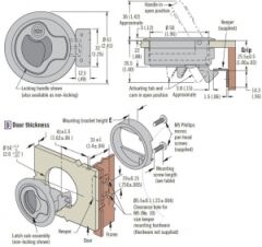 Southco Marine M1 kulplu kilit