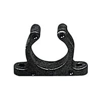 Plastic Support Clip, Screwed, Ø40mm, Black
