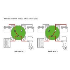 T-POWER AKÜ ŞALTERİ 350A - 3 POZİSYONLU