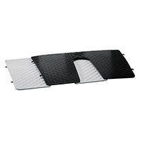 Transom Pad, 450x360mm, w/Cleft, Black
