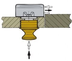 Vetus gömme kulplu kilit