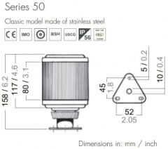 Aqua Signal 50 serisi demir feneri
