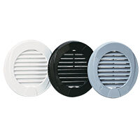Ventilation Shaft Grilles Cover, Ø76mm, White