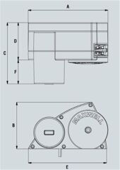 Maxwell HRC10-8 100W 12V 8mm Tambursuz Yatık Irgat