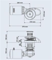 Maxwell RC- 8 600W 24V 6 mm Dik Irgat