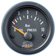 Trem yağ basınç göstergesi 12V/10 BAR SİYAH
