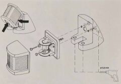 Güverte montaj braketi. Plastik