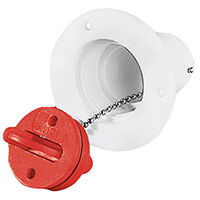 Plastic Deck Filler Ø38mm for Fuel, Beige