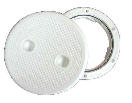 Endüstriyel Kontrol Hatchi Ayrılabilir Kapaklı, ις Ø155mm, Beyaz