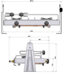 Eno Xtrem 2 çift gözlü gimbal gazlı ocak
