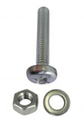 Mercimek başlı yıldız civata, somun, pul