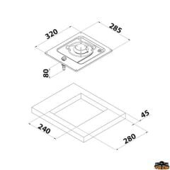 CAN PC1320 Tekli Gömme Ocak