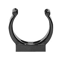 Plastic Support Clip, Ø25mm, Black