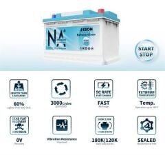 Aeson Power Sodyum-Ion S&S Akü 12V/60A - CCA950