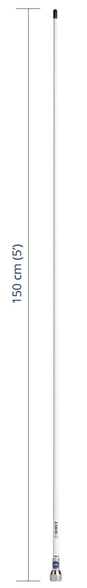 Scout Quick 2 Vhf Anteni Fiberglass 1.5 Metre