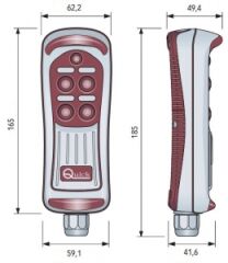 Quick el tipi kablolu uzaktan kumanda