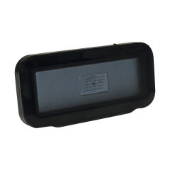 Case Cover f/ Radio/CD, 110x235mm, Smoked Transparent