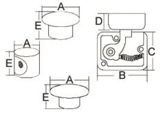Tutmalı Dolap kilidi, Oval