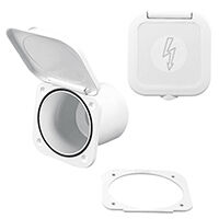 Case for Battery Switch w/Watertight Lid, White