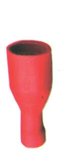 Tam İzoleli Ayrı-Çift Sıkmalı,Kırmızı 0,25-1,15Mm2