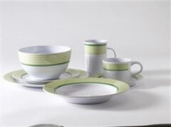 Trendline yeşil, 20 parça melamin yemek takımı