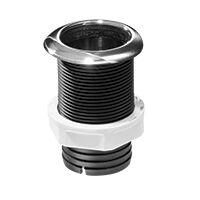 Thru-Hull w/Inox Flange 1 ½'',w/Hose Barb Ø45mm, L117mm