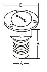 Paslanmaz Çelik Diesel Dolum ağızı 38mm