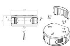 Aqua Signal Yeni 34 Serisi LED İskele Sancak Seyir Feneri 12/24V Siyah