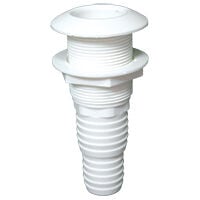 Thru-Hull Easy Mount 1 1/4'', f/Hose Ø28/35mm, White