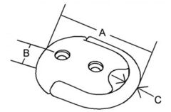 Krom D-Halka/ Mapa 70x12mm