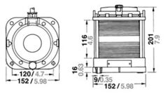 Aqua Signal 55 Serisi İskele Seyir Feneri 24V Beyaz