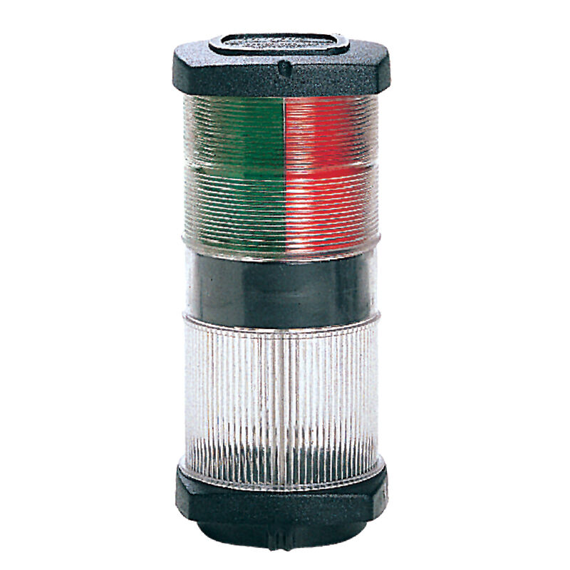 Klasik LED 20 3 Renkli(Kırmızı/Yeşil/Beyaz)+ Çapa feneri, 360°, siyah gövdeli, 12-24V