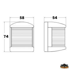 Trem Croce del Sud Pupa Seyir Feneri Beyaz