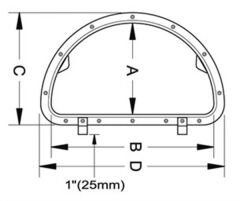 D modern hatch 788mm