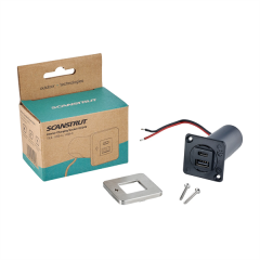 TILE-USB-A/USB-C ŞARJ SOKETİ, PASL. ÇERÇEVE