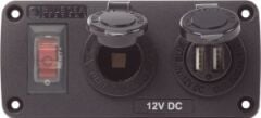 Blue Sea Below Deck Panel Çakmak Soketi ve USB