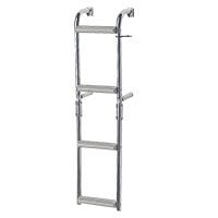 Foldable Ladder,Inox 316,for narr.transom,2+2 steps,90⁰