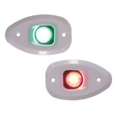 MICRO LED 12 İskele&Sancak 112.5° Feneri,Yüzey mon., Set, Beyaz Göv.,delikli